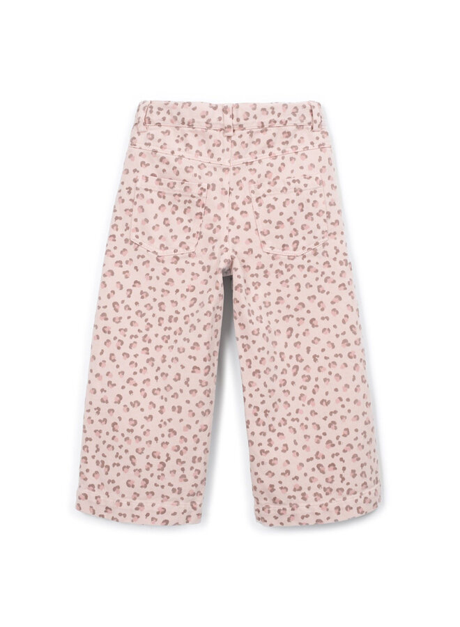 Play Up - Printed twill trousers Embroidery
