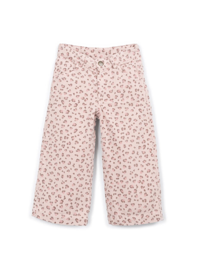 Play Up - Printed twill trousers Embroidery