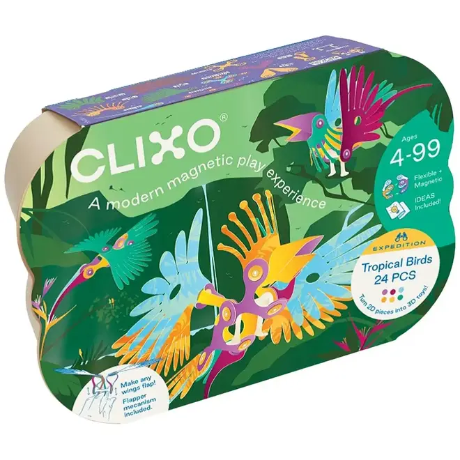Clixo® | Tropical Birds 24 stuks