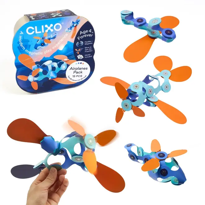 Clixo® | Airplane Pack 15 pièces
