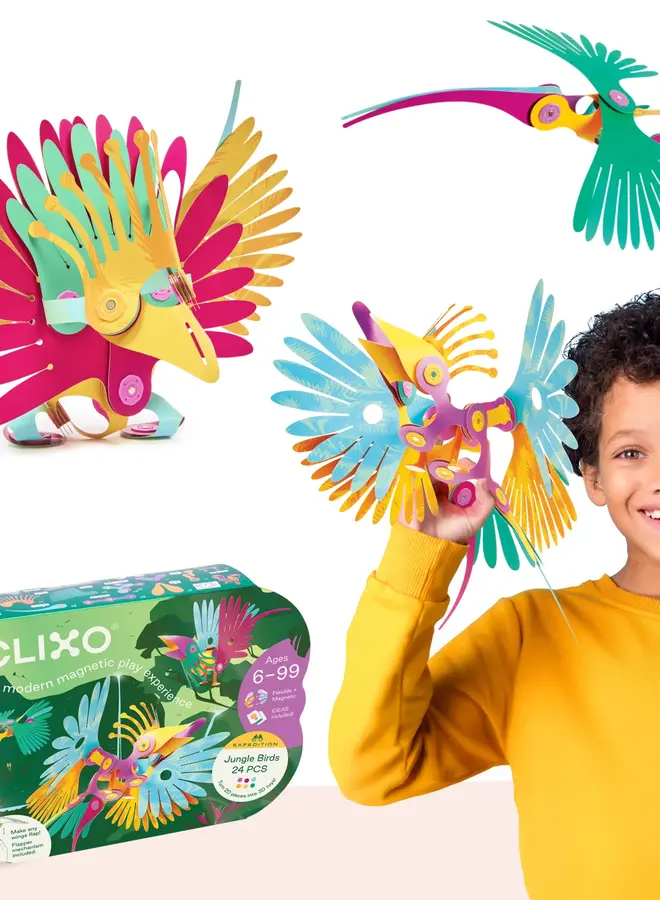 Clixo® | Tropical Birds 24 stuks