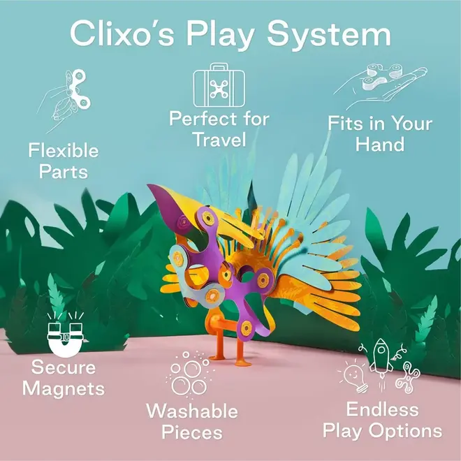 Clixo® | Tropical Birds 24 stuks