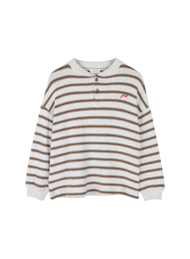 Jenest - LS James t-shirt Brown grey