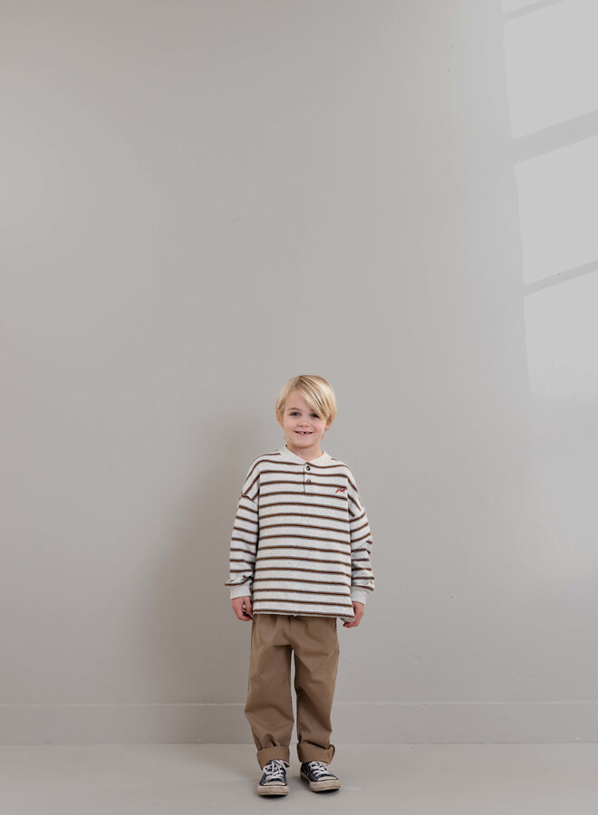 Jenest - LS James t-shirt Brown grey