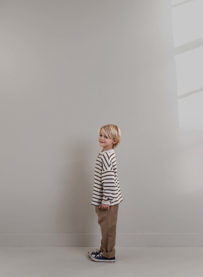 Jenest - LS James t-shirt Brown grey
