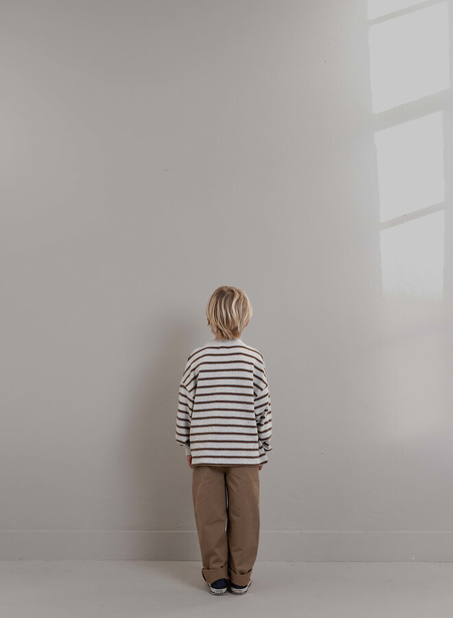 Jenest - LS James t-shirt Brown grey