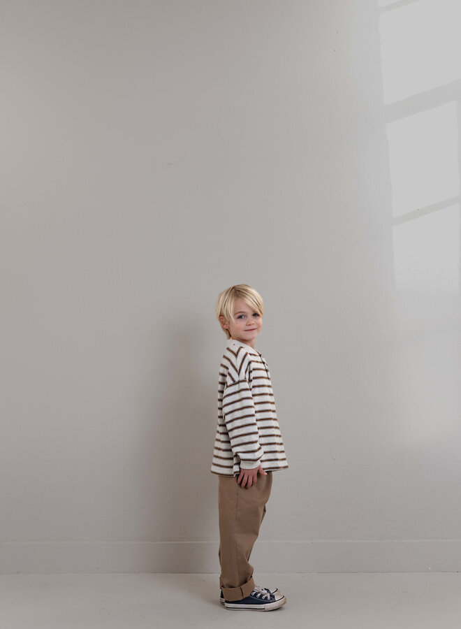 Jenest - LS James t-shirt Brown grey