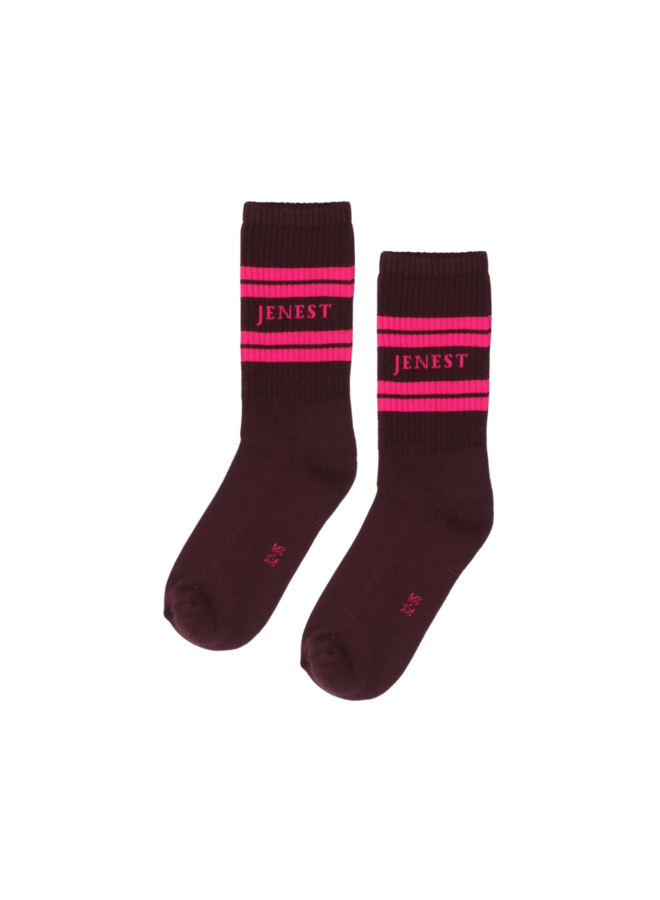 Jenest - Sport socks Cherry bordeaux