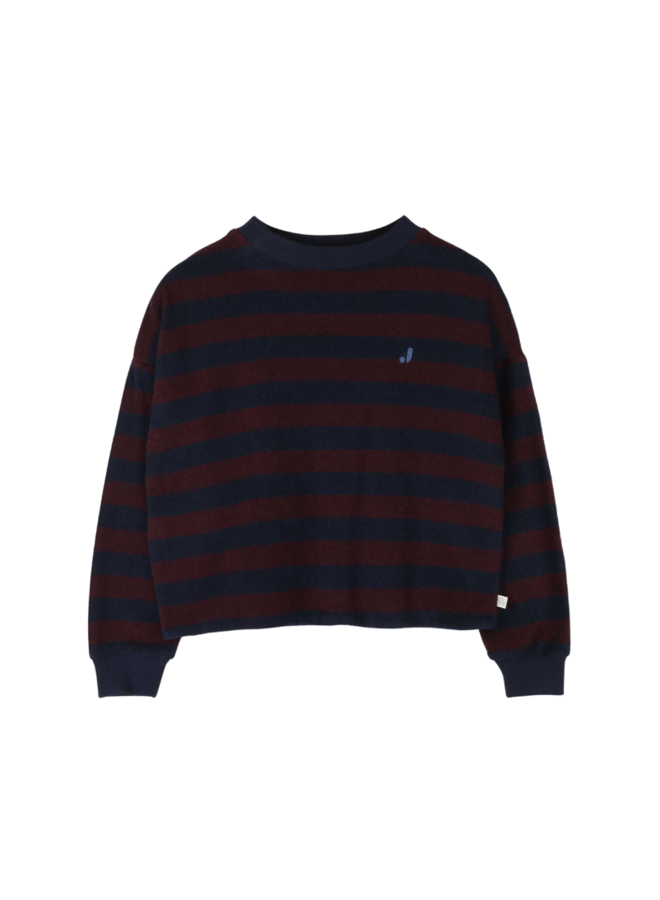 Jenest - Kay LS t-shirt Navy blue cherry