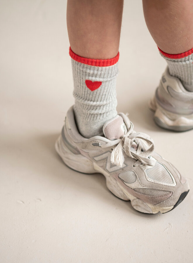 Jenest - Fancy sport socks grey melange