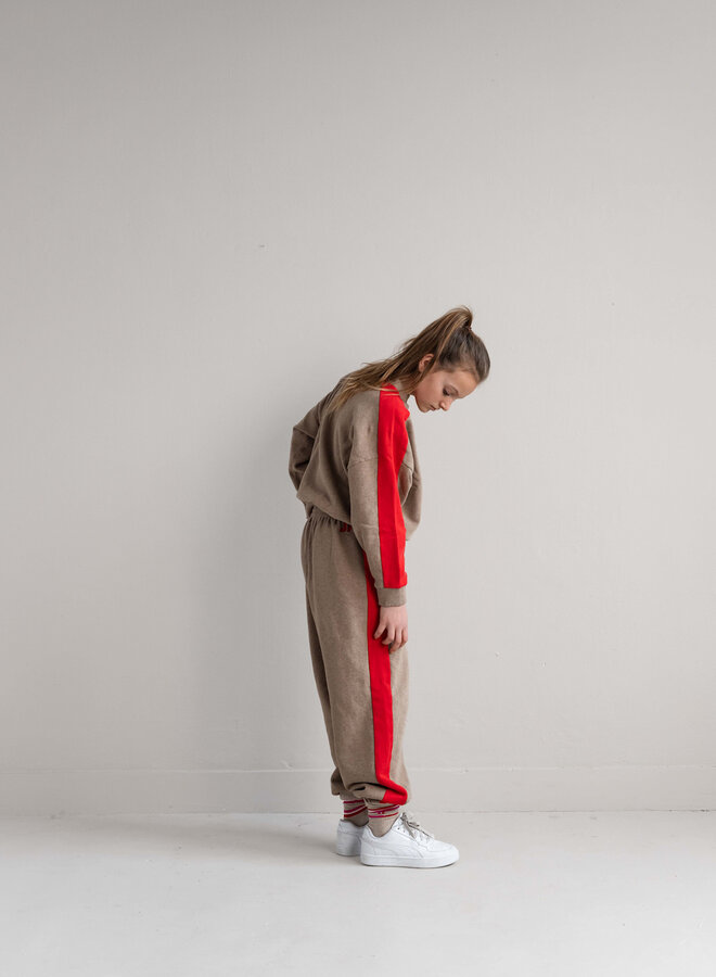 Jenest - Sammy sweater beige red