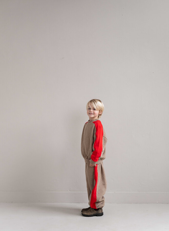 Jenest - Sammy sweater beige red