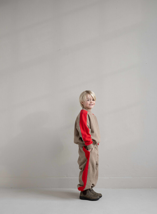 Jenest - Sammy sweater beige red