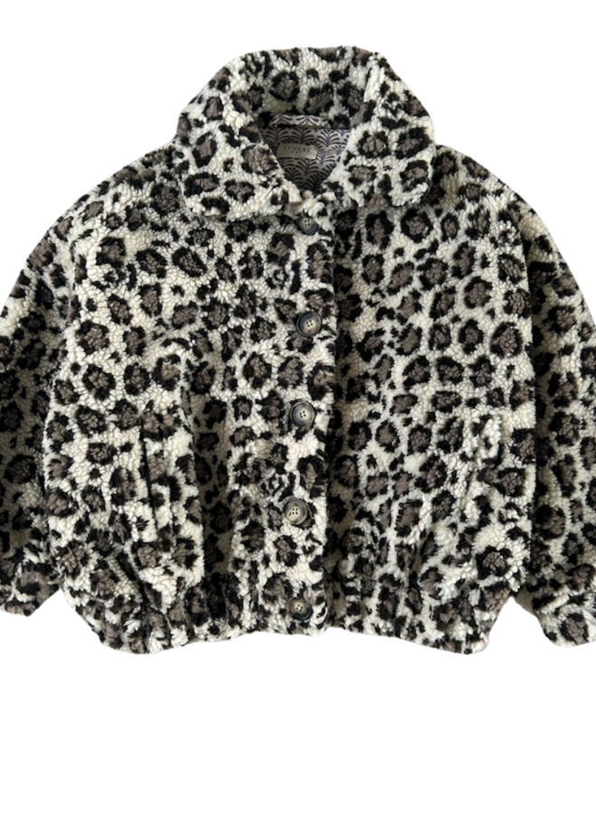 Jenest - Rosa jacket Ivory leopard