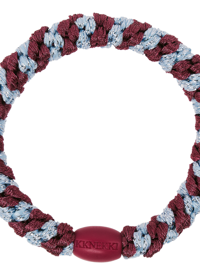 KKNEKKI Rosewood seablue glitter Stripe