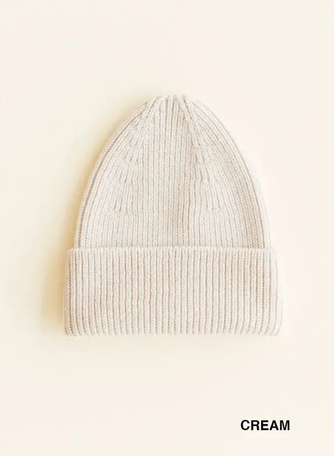 HVID - Beanie Fonzie KIDS  Cream (4 - 18 months)