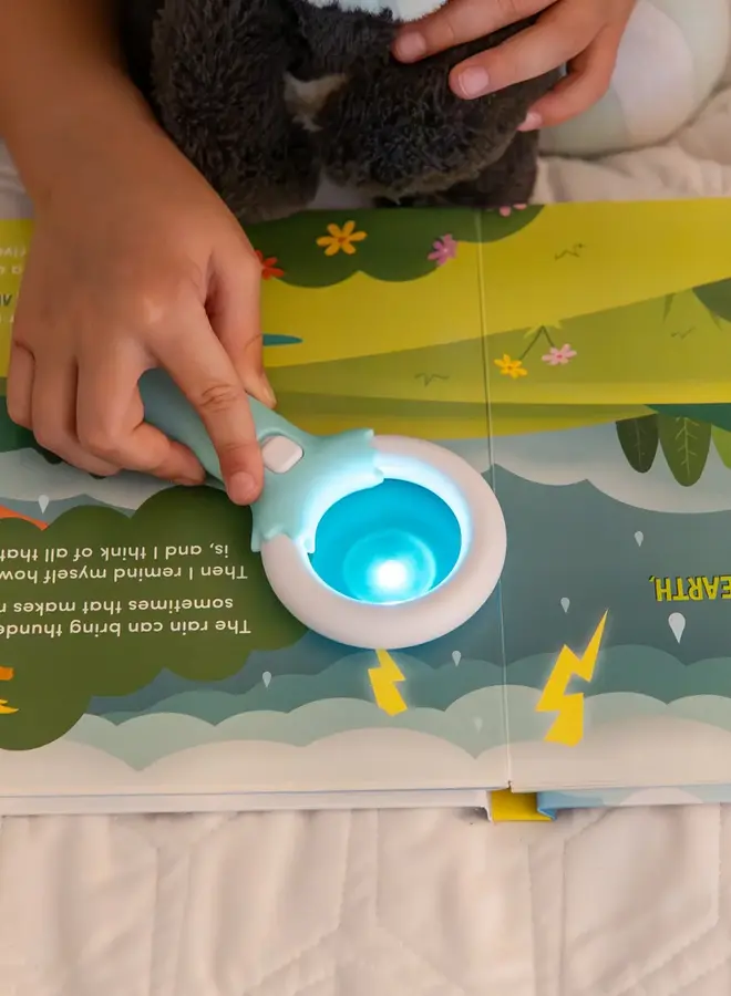 Glo Pals boek met lichtjes - Alex voorspelt het weer NL