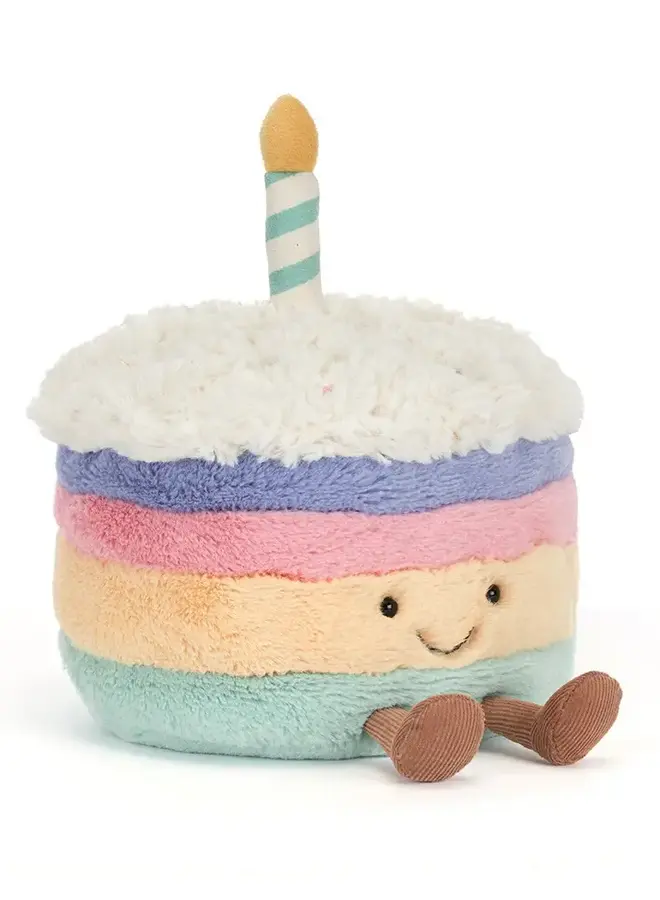 Jellycat - Rainbow birthday cake