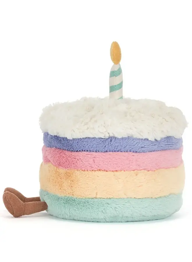 Jellycat - Rainbow birthday cake