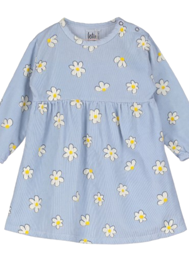 Lötiekids - Baby corduroy dress Stone blue