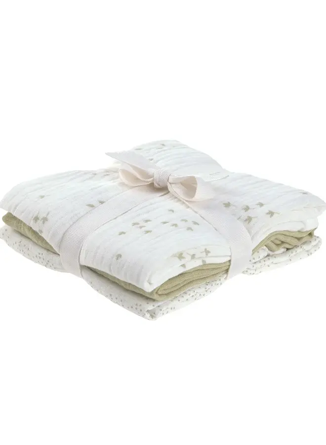 Lässig - Swaddle & Burp Blanket L Miracle of  Nature Leaves