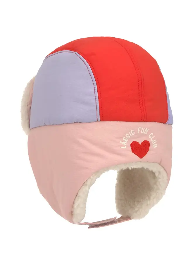 Lässig - Teddy Winter Hat Heart rose smoke (52-56)