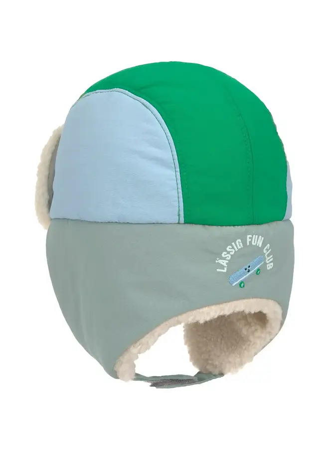 Lässig - Teddy Winter Hat Skateboard granite  green, (52-56)