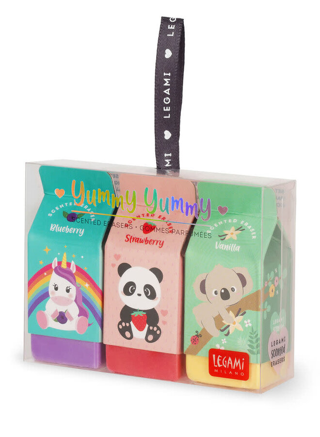 Legami - Yummy Yummy set of 3 scented erasers