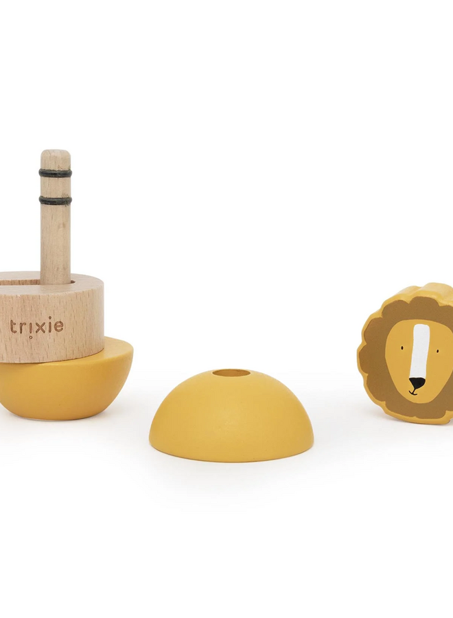 Trixie - Wooden rattle stacker - Mr. Lion