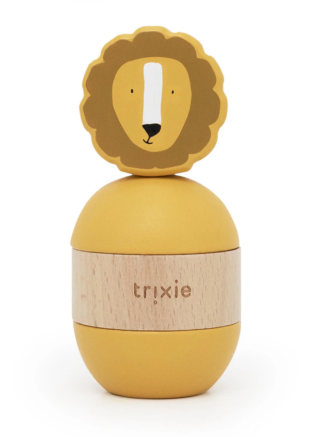 Trixie - Wooden rattle stacker - Mr. Lion