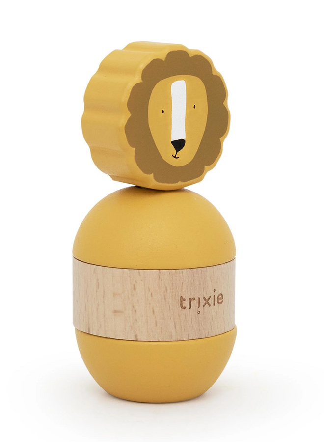Trixie - Wooden rattle stacker - Mr. Lion
