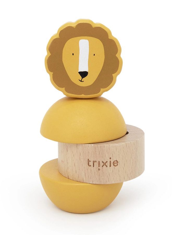 Trixie - Wooden rattle stacker - Mr. Lion