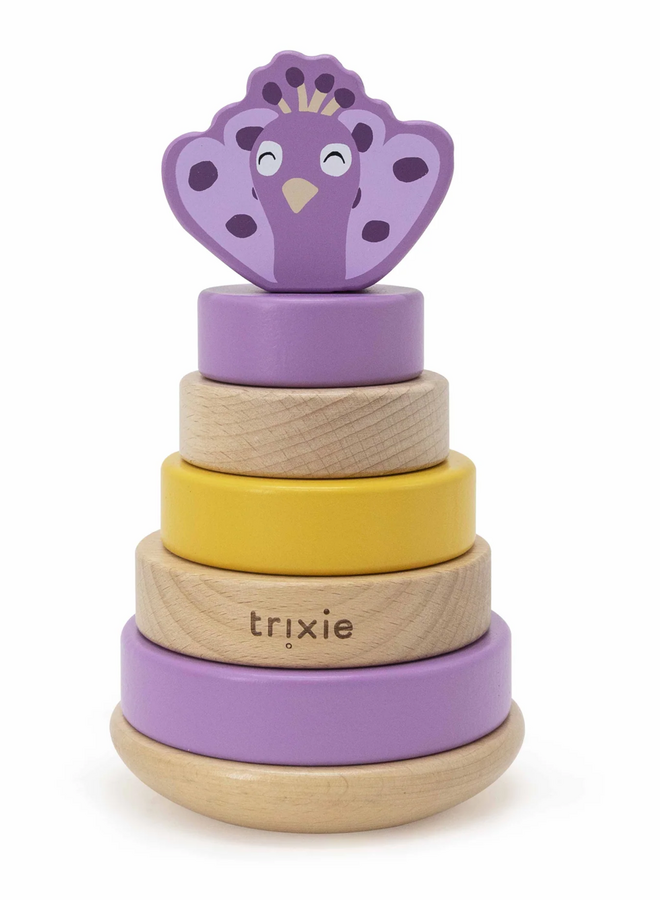 Trixie - Houten stapeltoren - Mrs. Peacock