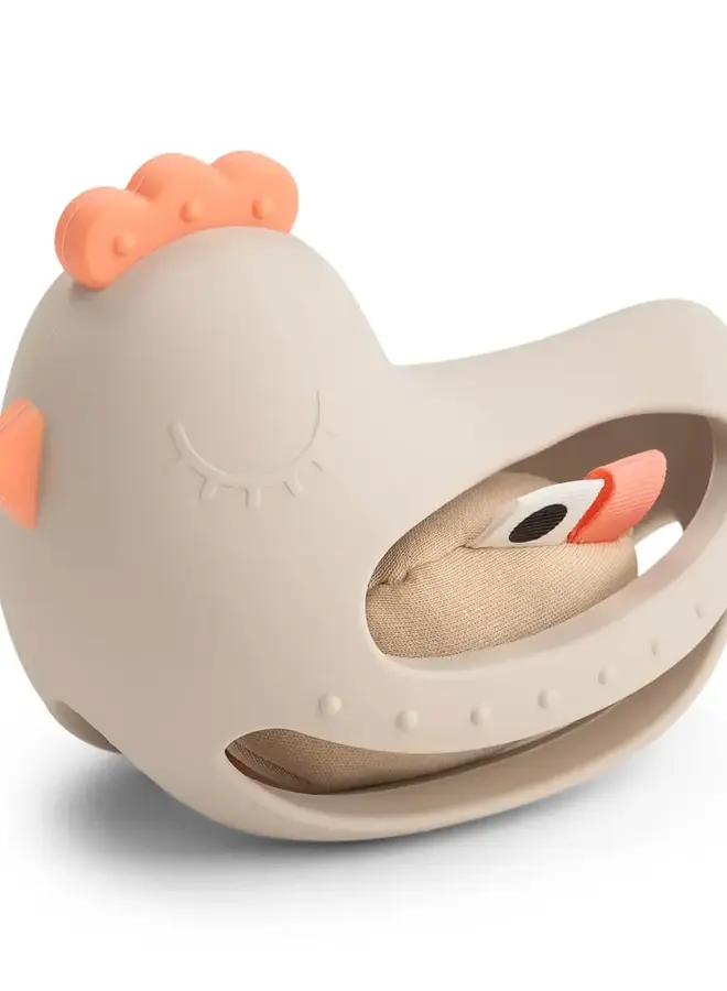 Done by deer - Grip & teether toy rattle - Clucky sand