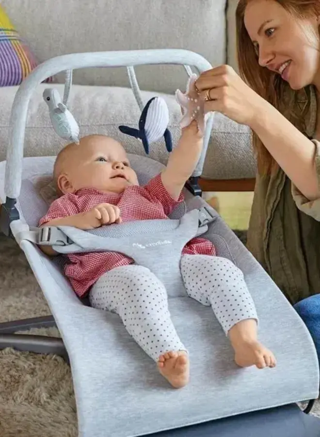 Ergobaby - Evolve Bouncer - Toy Bar Ocean Wonders - Light grey