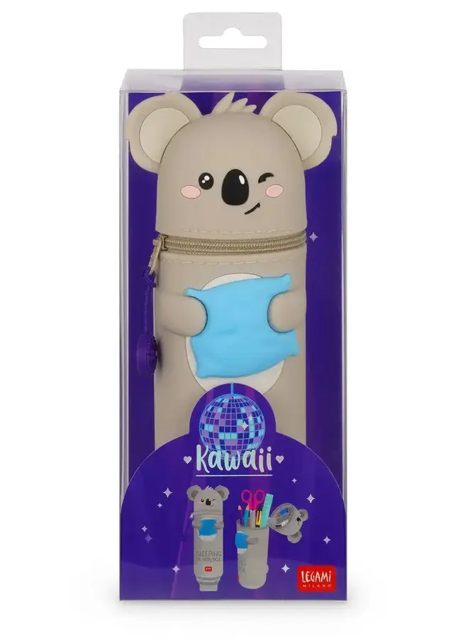 Legami - Kawaii - 2-in-1 Silicone pencil case - Koala