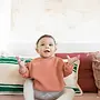 Elle and Rapha - Sweater MINI brick dust (loose fit) 3-6M
