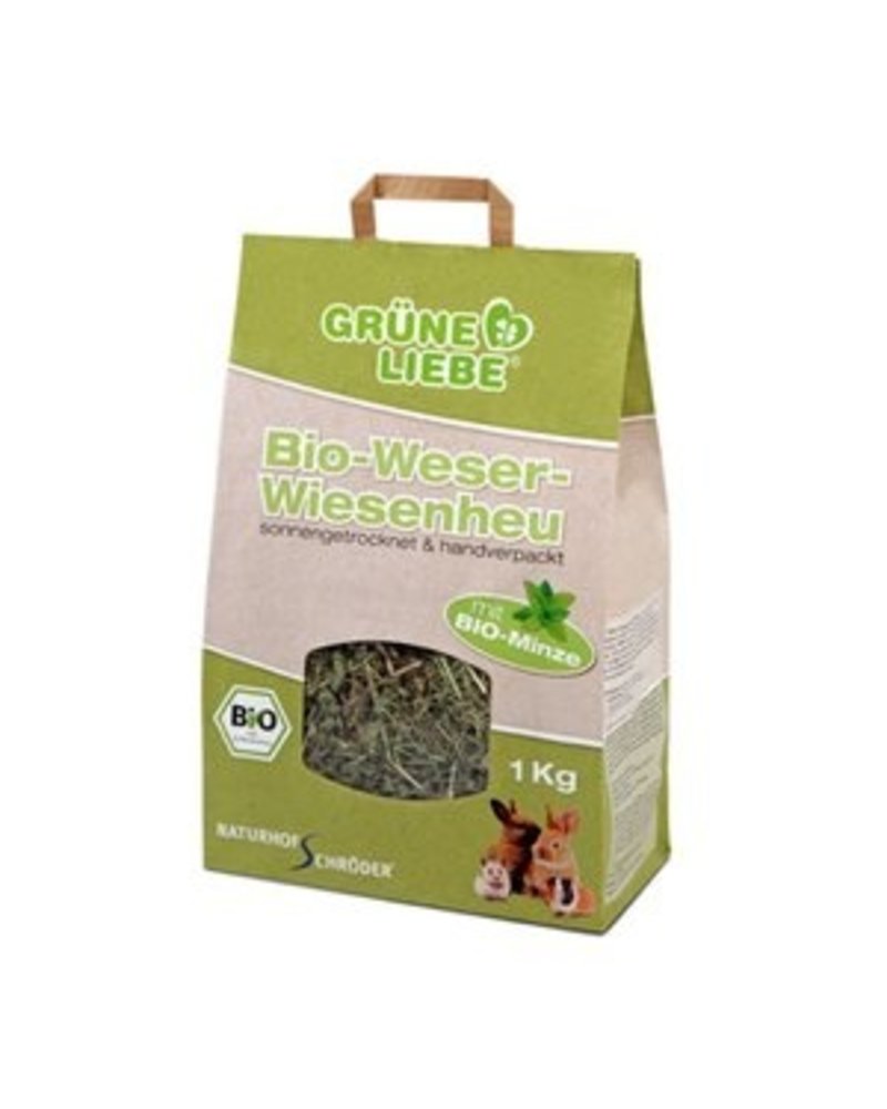 Grüne Liebe, BIO-hooi met munt, 1 kg