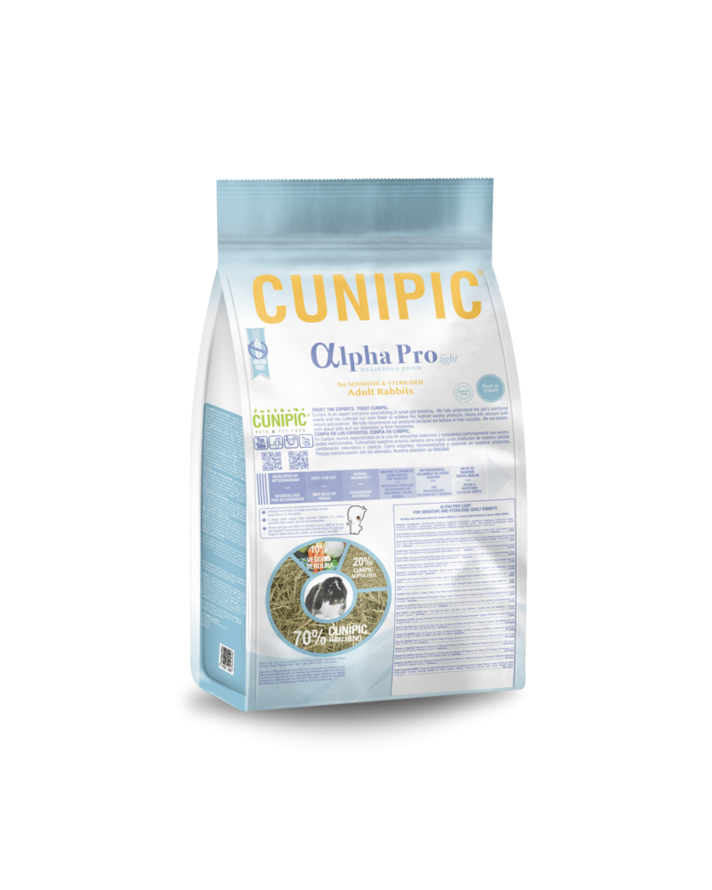 Cunipic Alpha Pro LIGHT et STERILIZED Lapins