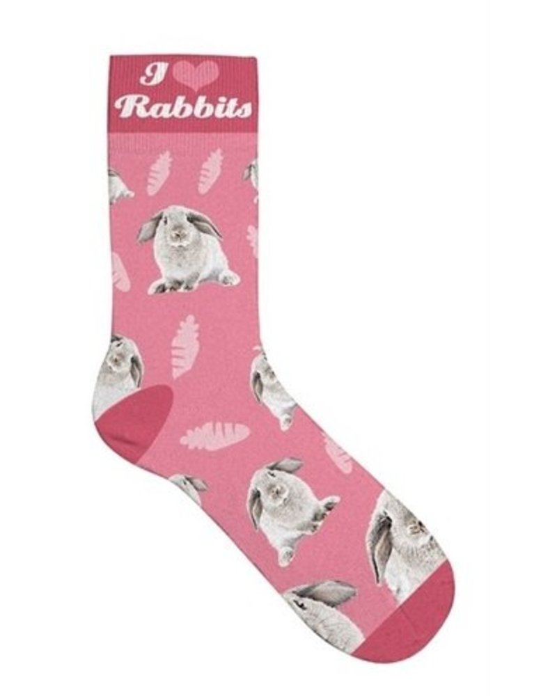 Socks with rabbits
