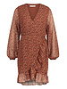 FREEBIRD Rosy ls brown mini dress long sleeve CONFETTI-PES-01