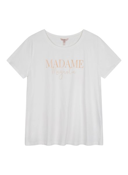 ESQUALO SP22.05019 T-shirt "madame magnolia" off white