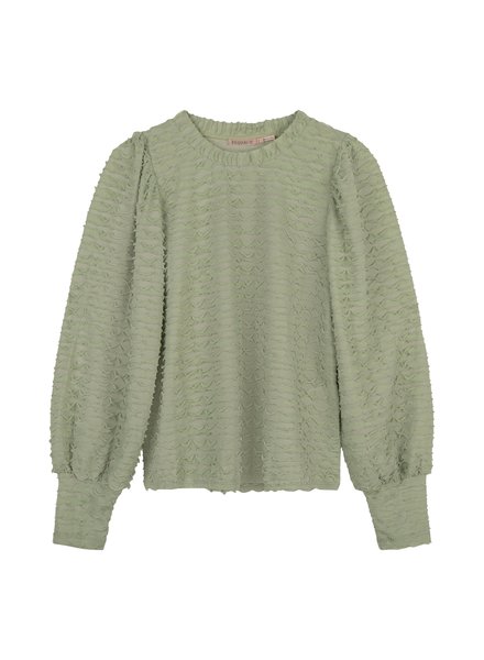 ESQUALO SP22.30009 Top knit 3d soft green