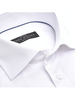 JOHN MILLER 5343511-910  Slim Fit overhemd lange mouw wide spread non iron WIT