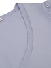 ESQUALO SP22.07009 Sweater v-neck gathering sleeve light blue