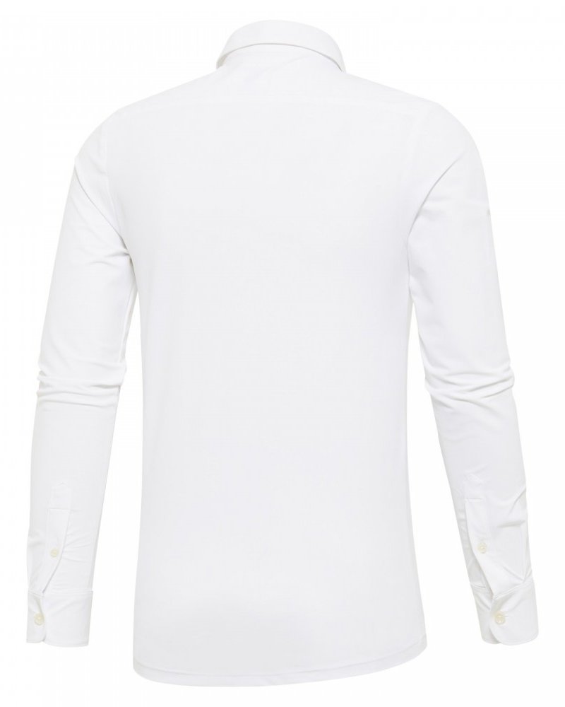 BLUE INDUSTRY 2525.21 Polo shirt lounge jersey white