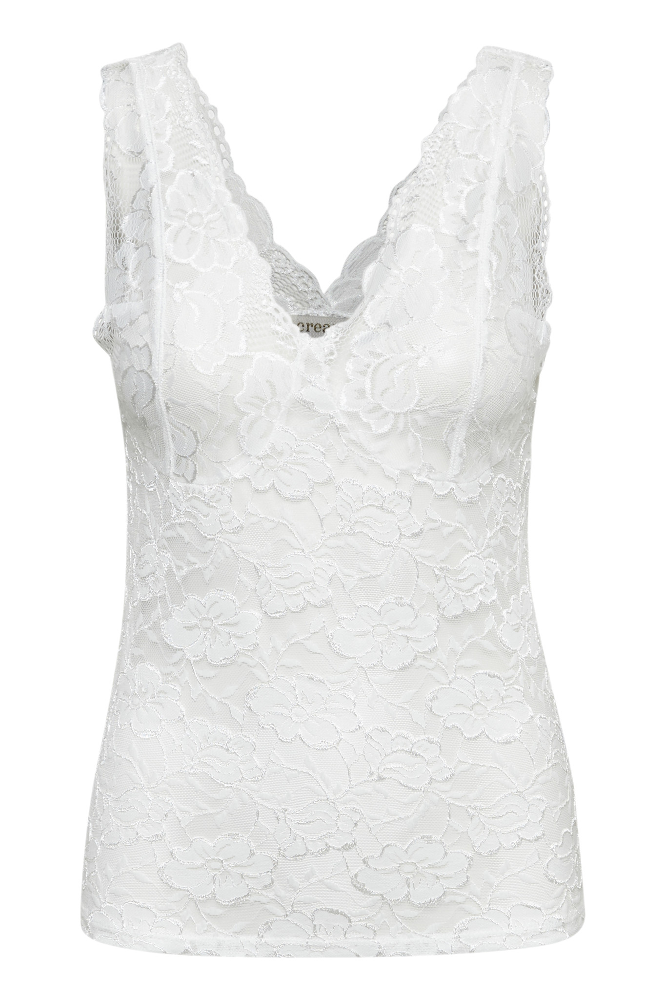 CREAM GLAZE LONG TOP 10604095 OPTICAL WHITE