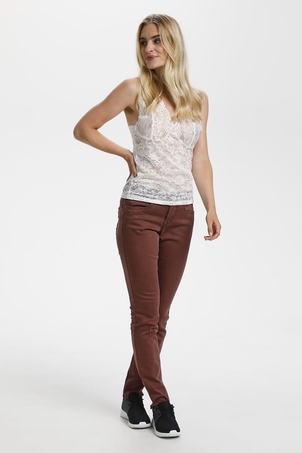 CREAM GLAZE LONG TOP 10604095 OPTICAL WHITE