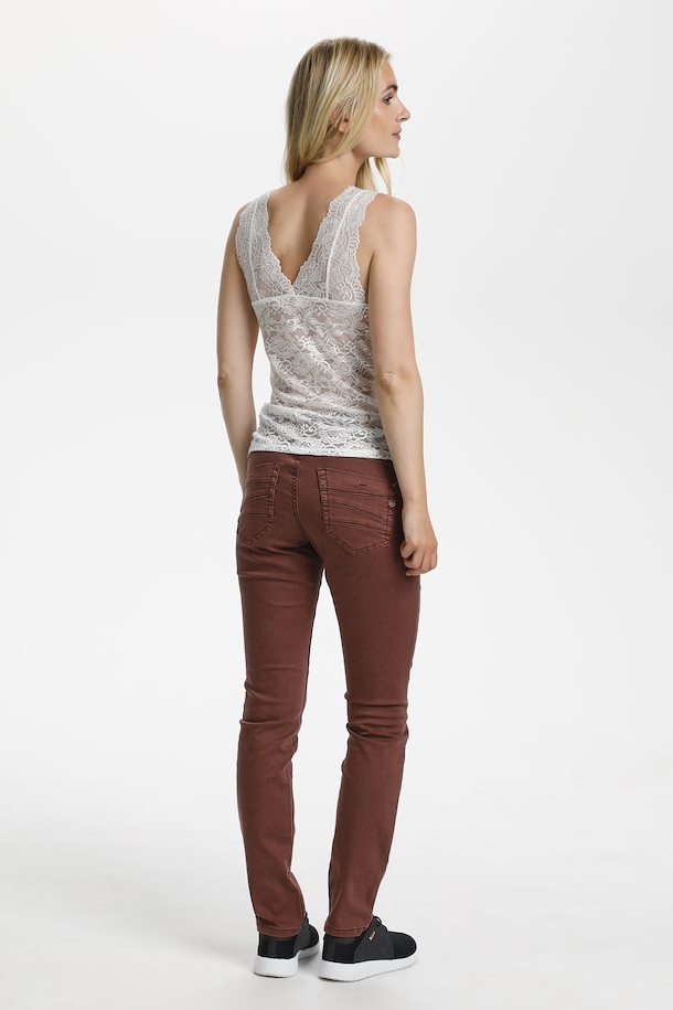 CREAM GLAZE LONG TOP 10604095 OPTICAL WHITE