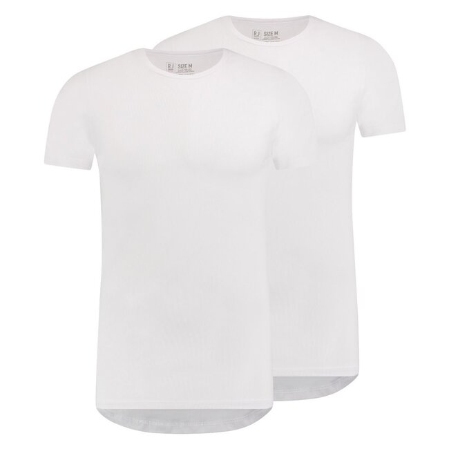 RJ BODYWEAR MAASTRICHT BODY FIT O-NECK 37-050 WHITE